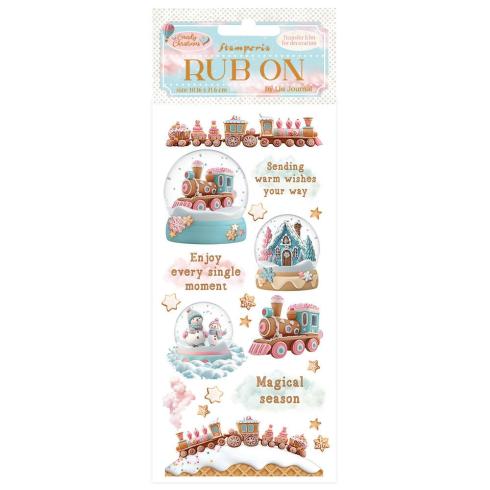 Stamperia - Transfer Aufkleber "Snowglobes" Rub-On