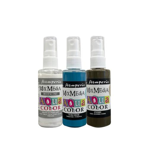Stamperia - Aquarellfarbe "Candy Christmas" Aquacolor Paint Kit 3x60ml