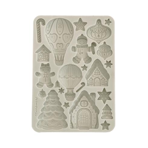 Stamperia - Gießform A5 "Gingerbreads" Soft Mould 