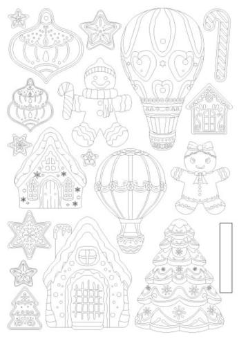 Stamperia - Gießform A5 "Gingerbreads" Soft Mould 
