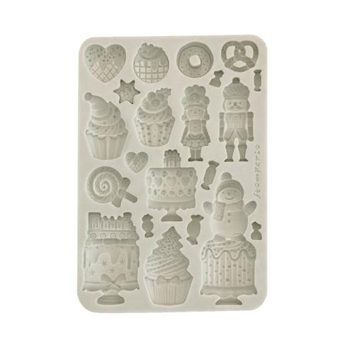 Stamperia - Gießform A5 "Cakes" Soft Mould 