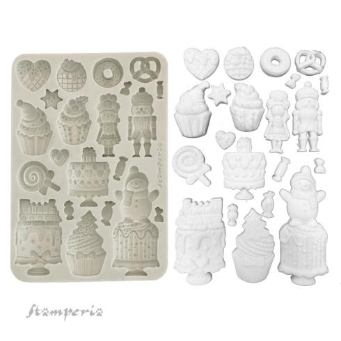 Stamperia - Gießform A5 "Cakes" Soft Mould 