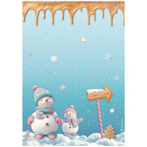 Stamperia - Decopatch Papier "Snowmen" Decoupage A4 - 6 Bogen  