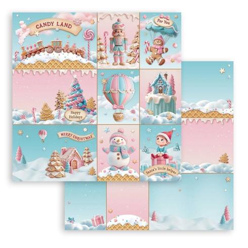 Stamperia - Designpapier "Cards" Paper Sheets 12x12 Inch - 10 Bogen