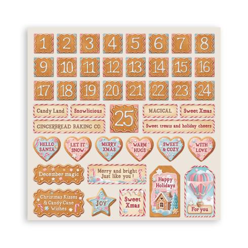 Stamperia - Designpapier "Candy Christmas" Maxi Paper Pack 12x12 Inch - 22 Bogen