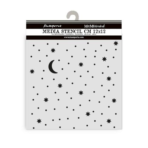 Stamperia - Schablone 12x12cm "Stars and Moon" Stencil