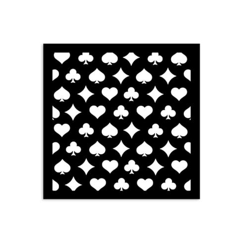 Stamperia - Schablone 12x12cm "Poker Cards" Stencil