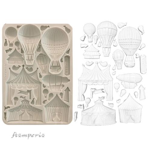 Stamperia - Gießform A5 "Circus and Air Balloons" Soft Mould 