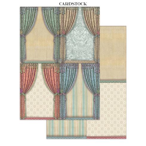 Stamperia - Papier, Aufkleber & Stanzteile "Alice in Christmas" Junk Journal Backgrounds,Stickers,Cut-Outs