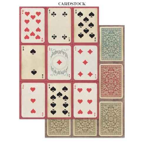 Stamperia - Papier, Aufkleber & Stanzteile "Alice in Christmas" Junk Journal Backgrounds,Stickers,Cut-Outs