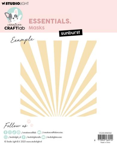 Creative Craft Lab - Studio Light - Schablone "Sunburst" Stencil