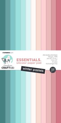 Creative Craft Lab - Studio Light - Cardstock "Winter Pastels" Paper Pack 30x15cm - 24 Bogen