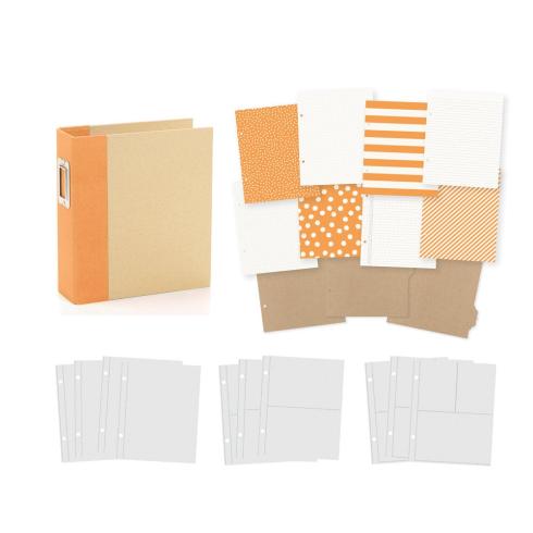 Simple Stories - SN@P! Limited Edition Binder "Orange" Album 6x8 Inch