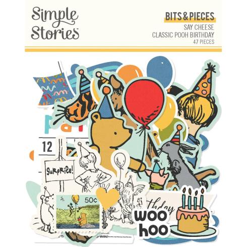 Simple Stories - Stanzteile "Say Cheese Classic Pooh Birthday" Bits & Pieces 