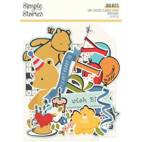 Simple Stories - Stanzteile "Say Cheese Classic Pooh Birthday" Big Bits & Pieces 