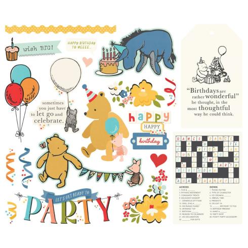 Simple Stories - Stanzteile "Say Cheese Classic Pooh Birthday" Big Bits & Pieces 