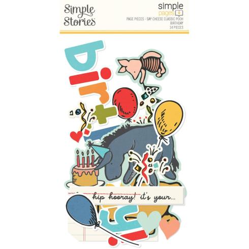Simple Stories - Stanzteile "Say Cheese Classic Pooh Birthday" Pages Pieces