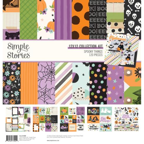 Simple Stories - Collections Kit "Spooky Things" 12 Bogen Designpapier