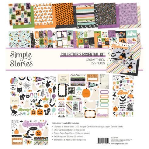 Simple Stories - Collectors Essential Kit "Spooky Things" 12 Bogen Designpapier