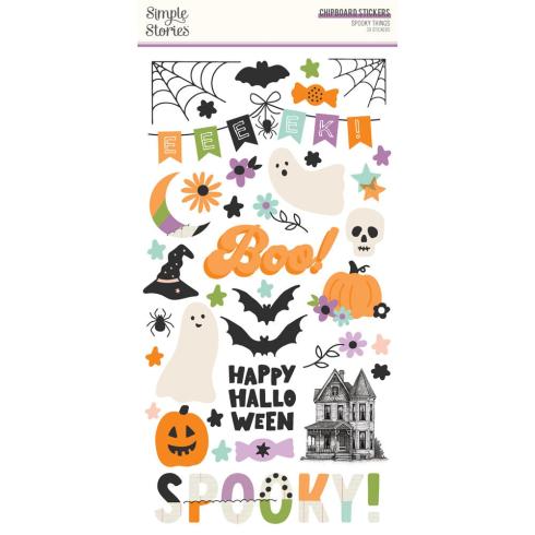 Simple Stories - Aufkleber "Spooky Things" Chipboard Sticker 