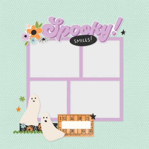 Simple Stories - Stanzteile "Spooky Things" Pages Pieces