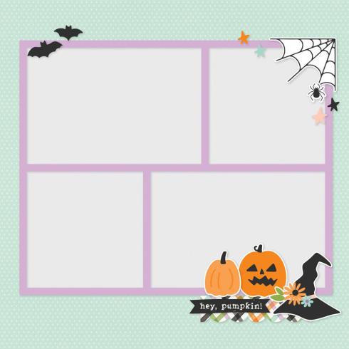 Simple Stories - Stanzteile "Spooky Things" Pages Pieces