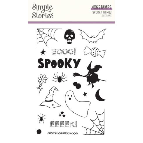 Simple Stories - Stempelset "Spooky Things" Clear Stamps 