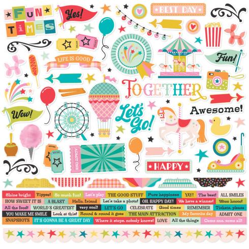 Simple Stories - Aufkleber "Fun Times" Cardstock Sticker 