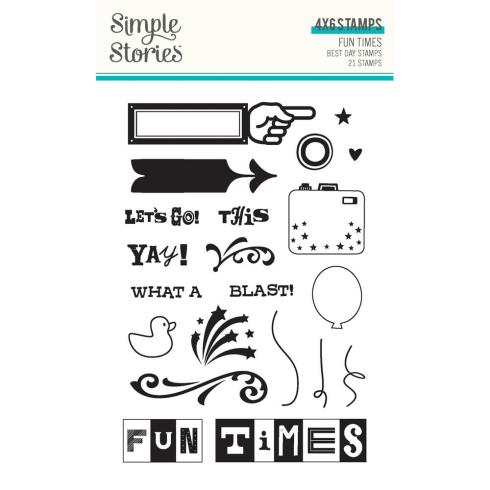 Simple Stories - Stempelset "Best Day" Clear Stamps 
