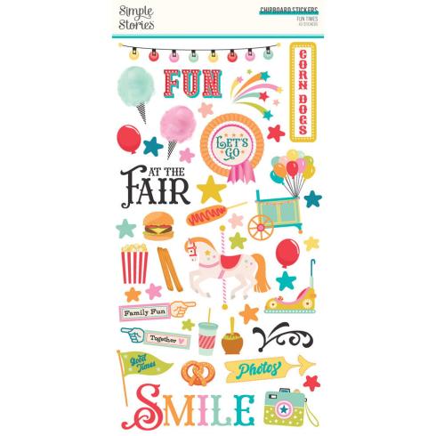 Simple Stories - Aufkleber "Fun Times" Chipboard Sticker 