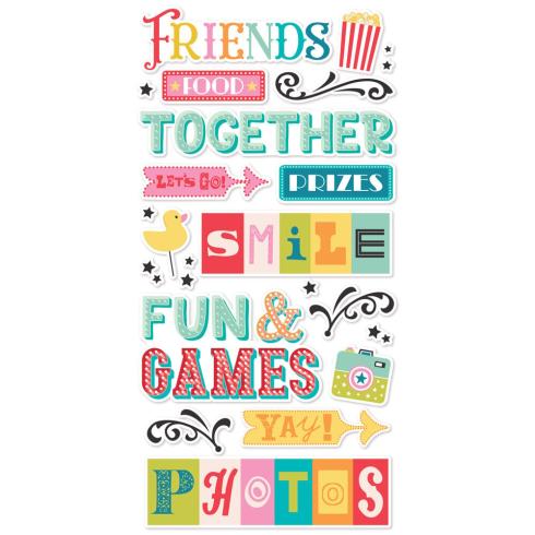 Simple Stories - Aufkleber "Fun Times" Foam Sticker