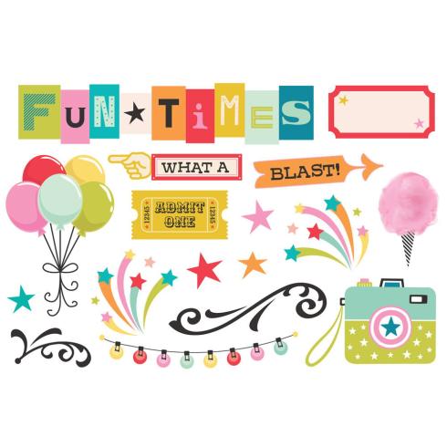Simple Stories - Stanzteile "Fun Times" Pages Pieces