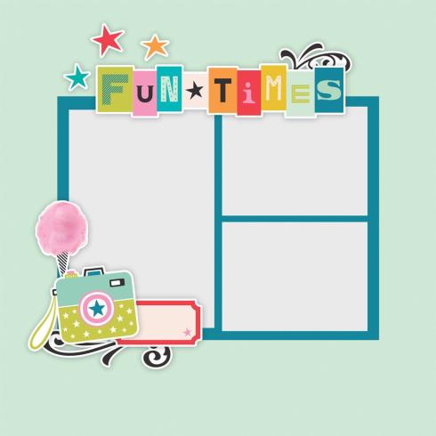 Simple Stories - Stanzteile "Fun Times" Pages Pieces