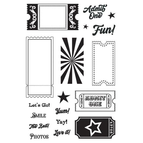 Simple Stories - Stempelset "Tickets" Clear Stamps 