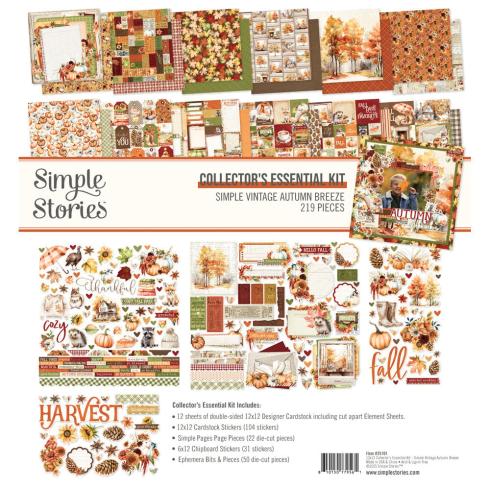 Simple Stories - Collectors Essential Kit "Simple Vintage Autumn Breeze" 12 Bogen Designpapier