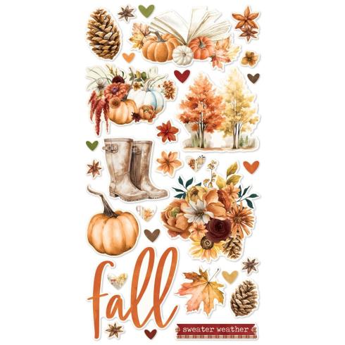 Simple Stories - Aufkleber "Simple Vintage Autumn Breeze" Chipboard Sticker 