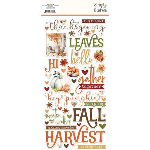 Simple Stories - Aufkleber "Simple Vintage Autumn Breeze" Foam Sticker