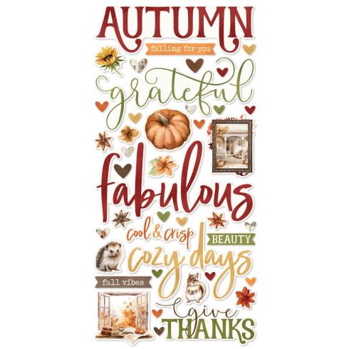 Simple Stories - Aufkleber "Simple Vintage Autumn Breeze" Foam Sticker