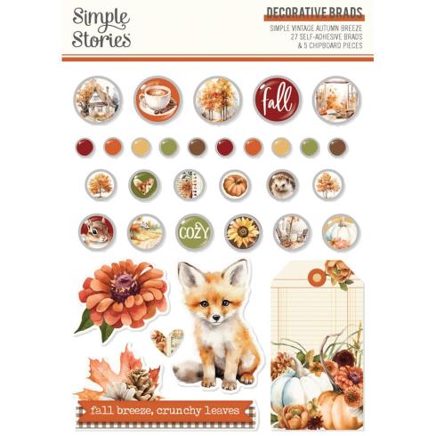 Simple Stories - Decorative Brads "Simple Vintage Autumn Breeze" 