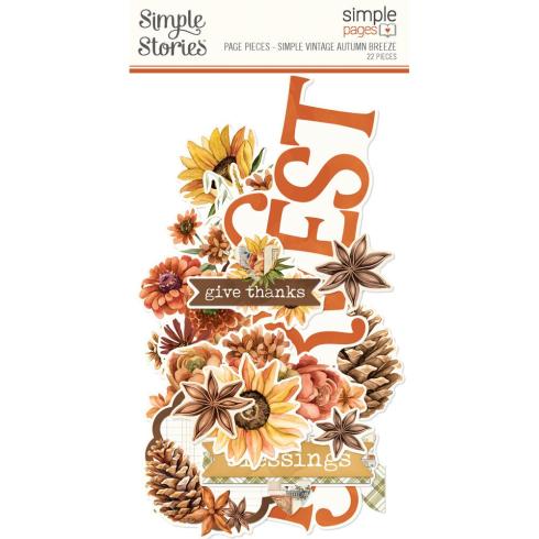 Simple Stories - Stanzteile "Simple Vintage Autumn Breeze" Pages Pieces