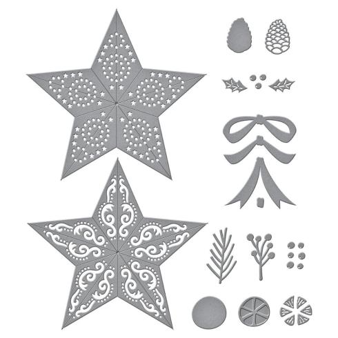 Spellbinders - Stanzschablone "Barn Star Wreath" Dies