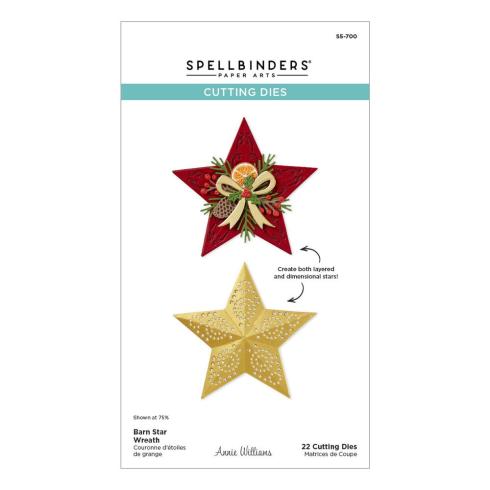 Spellbinders - Stanzschablone "Barn Star Wreath" Dies
