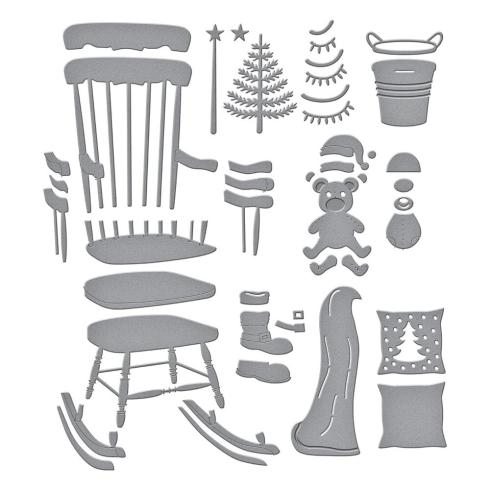 Spellbinders - Stanzschablone "Christmas Rocking Chair" Dies