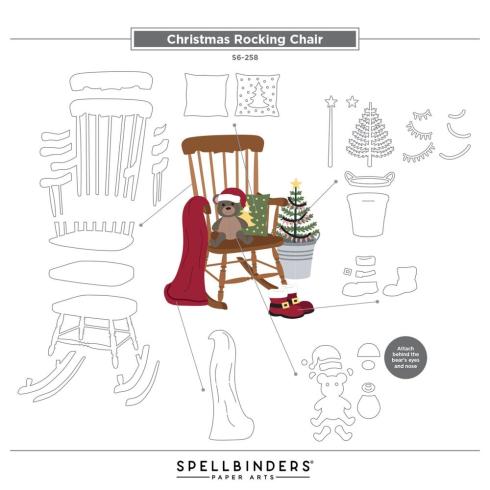 Spellbinders - Stanzschablone "Christmas Rocking Chair" Dies