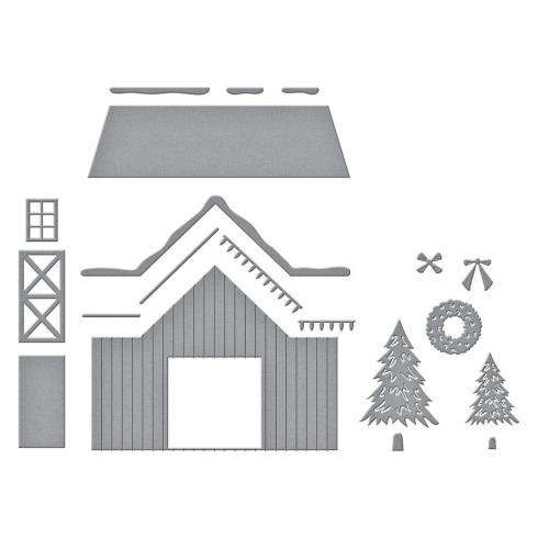 Spellbinders - Stanzschablone "Country Christmas Barn" Dies