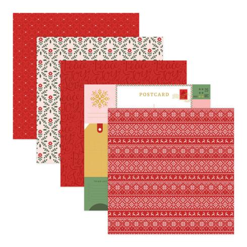 Spellbinders - Designpapier "Merry Moments" Paper Pack 6x6 Inch - 40 Bogen