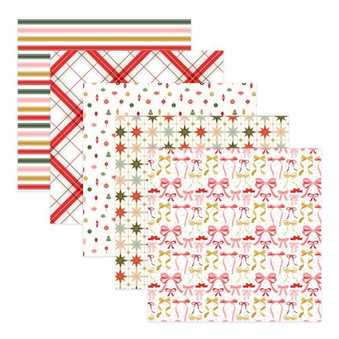 Spellbinders - Designpapier "Merry Moments" Paper Pack 6x6 Inch - 40 Bogen