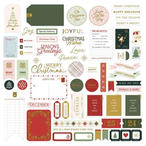 Spellbinders - Stanzteile "Merry Moments Sentiments" Die Cuts