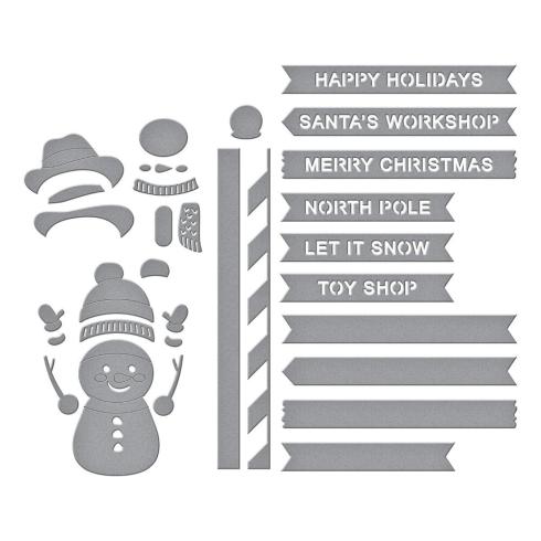 Spellbinders - Stanzschablone "North Pole Sentiments" Dies