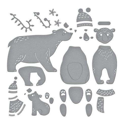 Spellbinders - Stanzschablone "Polar Bear Pals" Dies